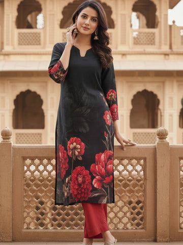 Women Floral Printed Indie Florals Kurta