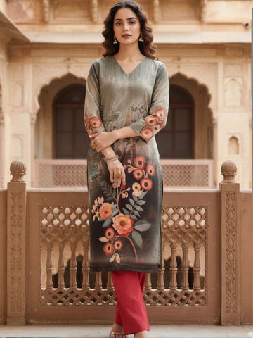 Women Floral Printed Indie Prints Kurta