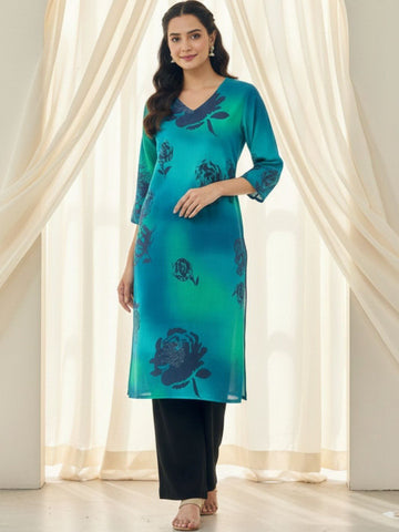 Women Floral Printed Indie Prints Kurta