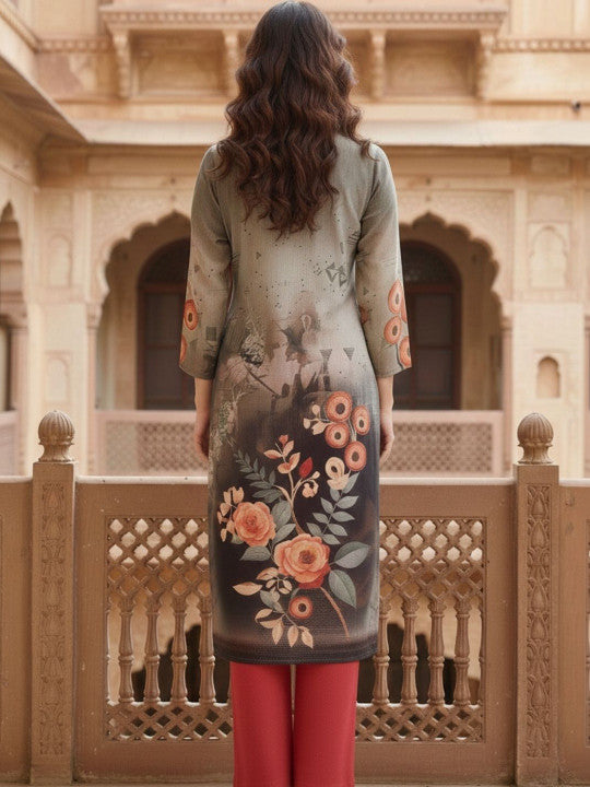 Women Floral Printed Indie Prints Kurta