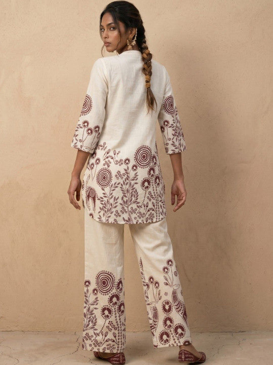 Cotton Printed Tunic with Palazzos