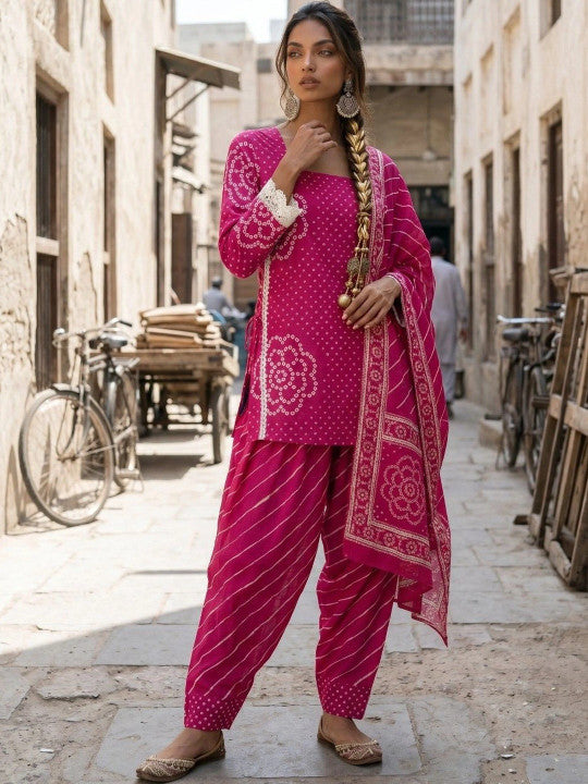 Kurta Pant Dupatta Set