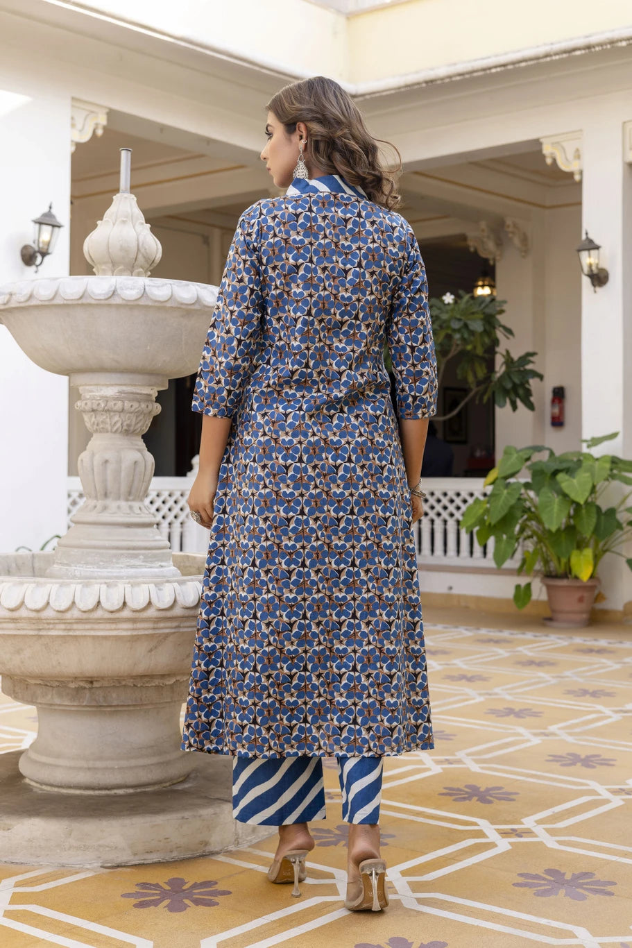 mokshi Women Viscose Rayon Kurta Palazzo Dupatta Set