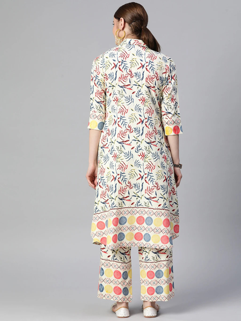mokshi Women Viscose Rayon Kurta Palazzo Set