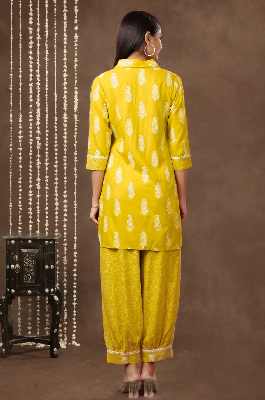 mokshi Women Viscose Rayon Kurta Palazzo Set