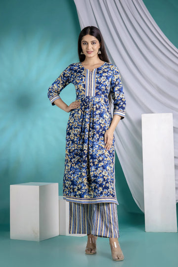 mokshi Women Viscose Rayon Kurta Pant Dupatta Set
