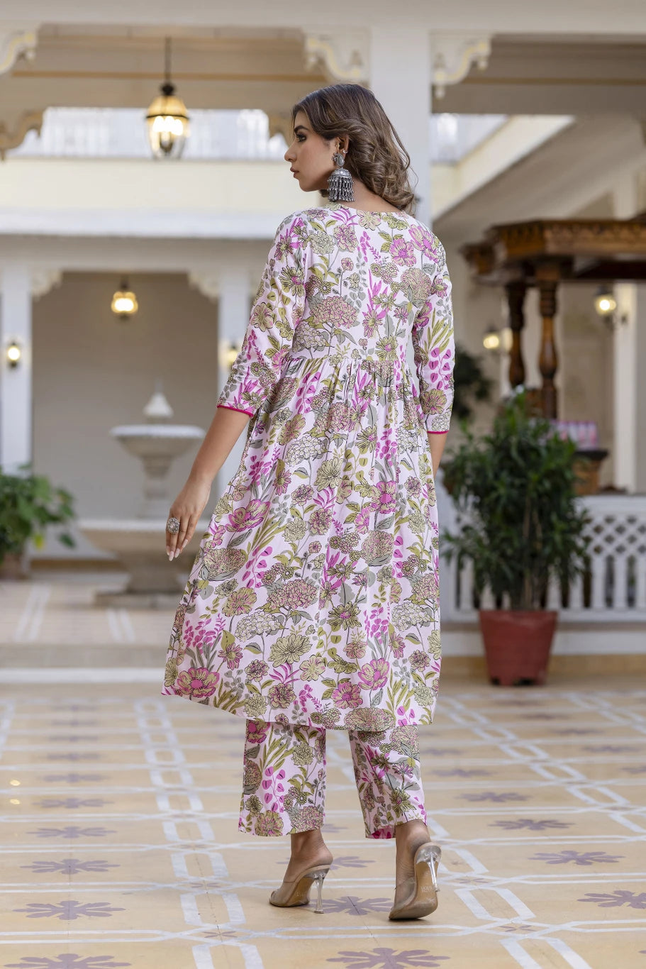 mokshi Women Cotton Blend Kurta Pant Dupatta Set