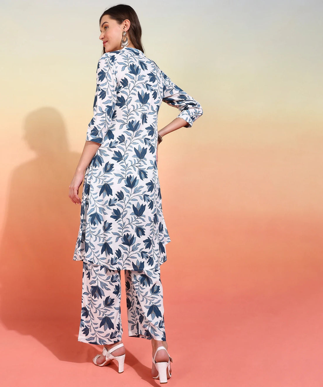 mokshi Women Viscose Rayon Kurta Palazzo Set